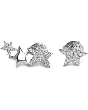 Zadig & Voltaire Rock Star Strass Earrings - White