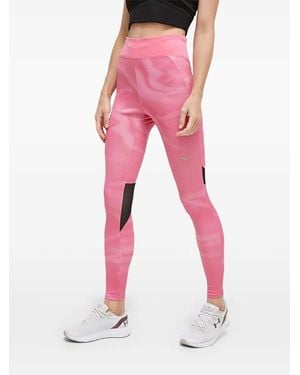 Mizuno Leggings A Pois - Rosa