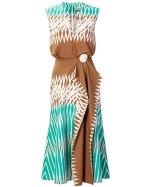 Silvia Tcherassi Kendall Printed Dress - White
