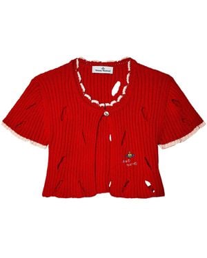 Vivienne Westwood Slash カーディガン - レッド
