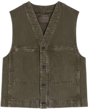 Lemaire Chaleco Con Botones - Verde