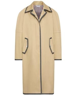 Thom Browne Raglan Coat - Natural
