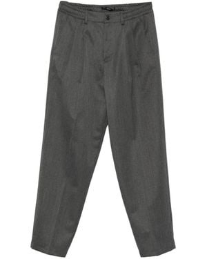 Low Brand Zeta Pleated-Detail Tailored Trousers - Grey
