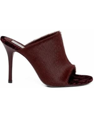 Christopher Esber Carla Haircalf Mules - Brown