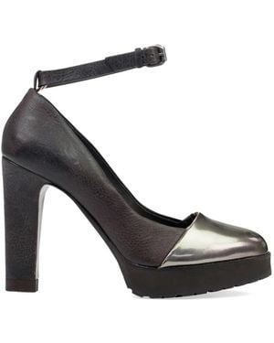 Brunello Cucinelli Metallic-Cap Ankle-Strap Court Shoes - White