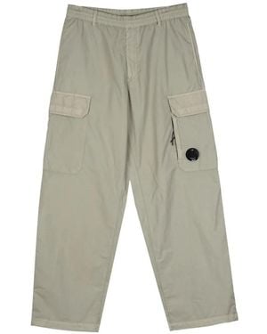 C.P. Company Lens-Detail Cargo Trousers - White