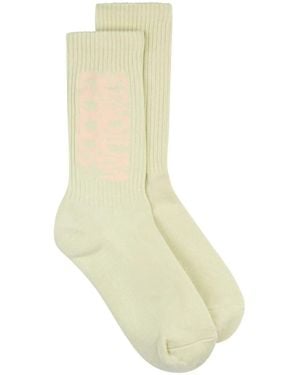 Stadium Goods Logo Crew Socks - White