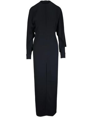 Michael Kors Midi-Jurk Met Lange Mouwen - Zwart