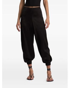 Alice + Olivia Declan Elasticated-Cuff Trousers - Black