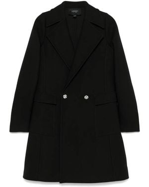 Giambattista Valli Abrigo de sarga - Negro