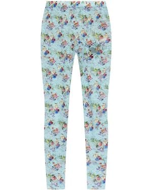 Vivienne Westwood Floral-Print Leggings - Blue