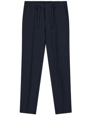 BOGGI City Jersey Broek Van Katoenblend - Blauw