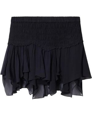 Isabel Marant Jupe Fiala À Volants Et Fronces - Black