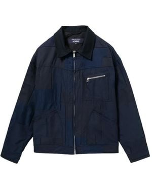 Comme des Garçons Multi-Pocket Patchwork Overshirt - Blue
