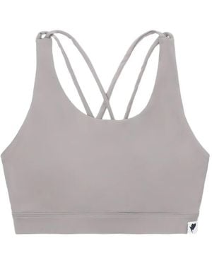 A Bathing Ape Crossover Straps Sport Bras - Grey