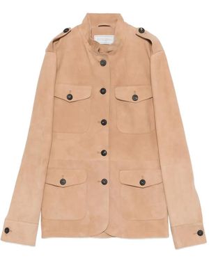 Antonelli Giuditta Buttoned Pocket Jacket - Natural