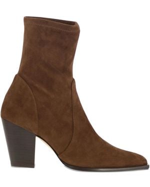 Stuart Weitzman 87Mm Jolene Suede Boots - Brown