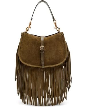 Etro Suede Shoulder Bag - Metallic