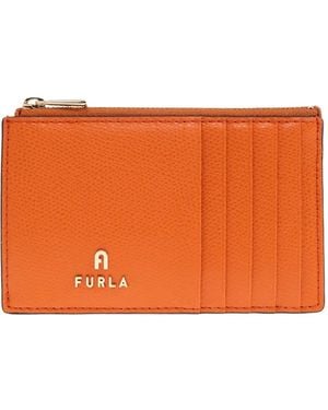 Furla Camelia Kartenetui mit Reißverschluss - Orange