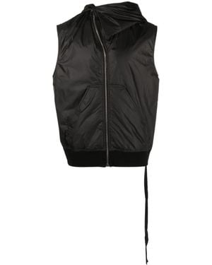 Rick Owens Pouch-Pocket Zip-Up Hoodie - Black
