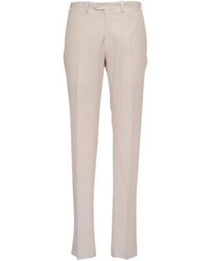 Kiton ボタン パンツ - ナチュラル