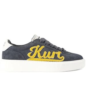 Kurt Geiger Tufted Albion Retro Trainers - Grey