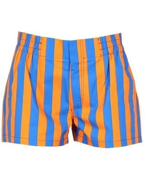Sunnei Gestreifte Shorts - Blau