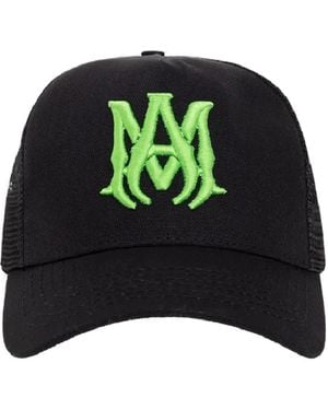 Amiri Logo Trucker Cap Hat - Green