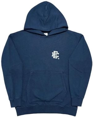 Eric Emanuel Logo-Print Hoodie - Blue