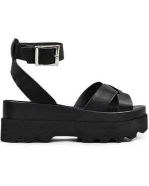 Altercore Zoe Buckle-Fastening Platform Sandals - Black