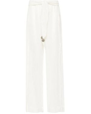 Lisa Marie Fernandez Wide-Leg Trousers - White