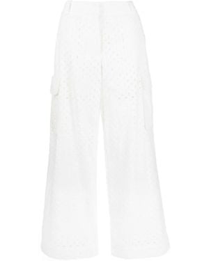Zimmermann Pantaloni Matchmaker Anglaise - Bianco