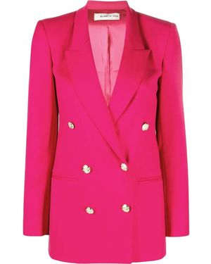 Blanca Vita Sophilia Double-Breasted Blazer - Pink