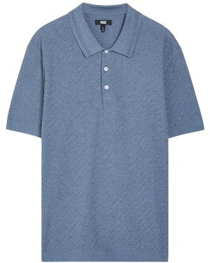 PAIGE Polo Con Motivo De Ondas - Azul