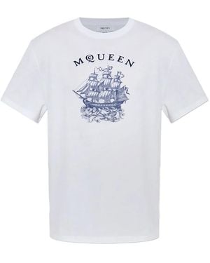 McQueen Graphic-Print T-Shirt - White