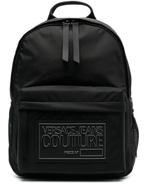 Versace Jeans Couture Logo Patch Backpack - Black