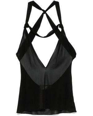 Ludovic de Saint Sernin Carrie Top - Black