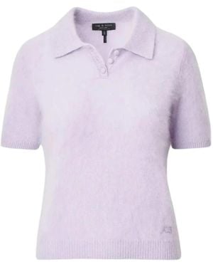Rag & Bone Polo Jada En Cachemire - Violet