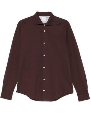 Eleventy Camisa De Punto Piqué Y Manga Larga - Neutro