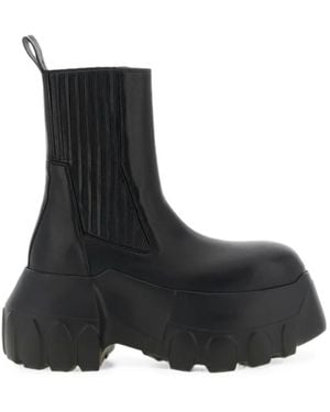 Rick Owens Tower Beatle Mega Tractor Ankle Boots - Black