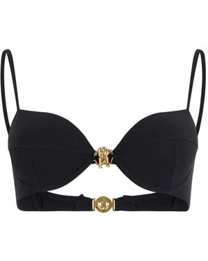 Roberto Cavalli Bikinioberteil Mit Logo - Schwarz