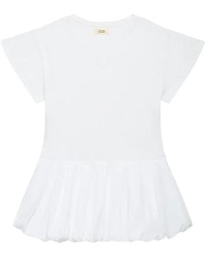 Renaissance Renaissance Susu Pleated-Skirt Dress - White
