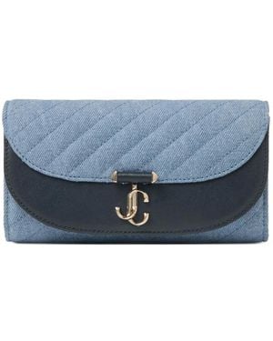 Jimmy Choo Gesteppte Curve Clutch - Blau