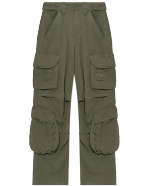 Balmain Logo-Embroidered Cargo Trousers - Green