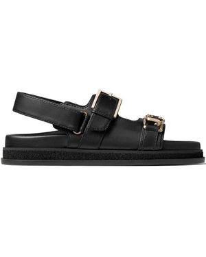 Jimmy Choo Elyn フラットサンダル - ブラック