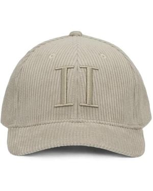 Les Deux Cappello Da Baseball A Coste Con Logo Ricamato - Grigio