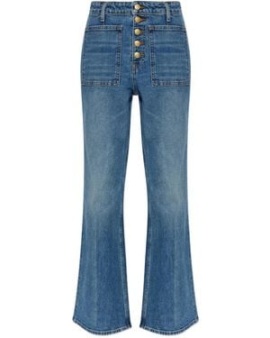 Ulla Johnson Button-Up Pocket Jeans - Blue