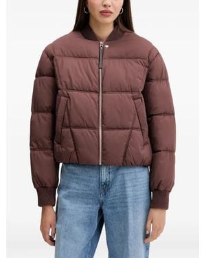 HUGO Zip-Fastening Padded Jacket - Red