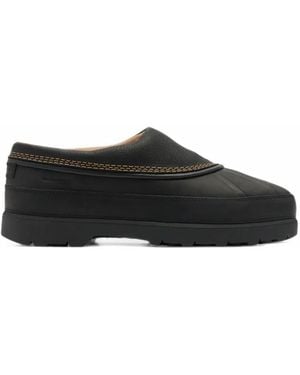 Sorel Ambler Contrast-Stitched Leather Mules - Black