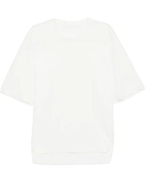 CROQUIS Crew-Neck Short-Sleeve T-Shirt - White